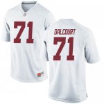 Youth Alabama Crimson Tide #71 Darrian Dalcourt White Replica NCAA College Football Jersey 2403XROW0